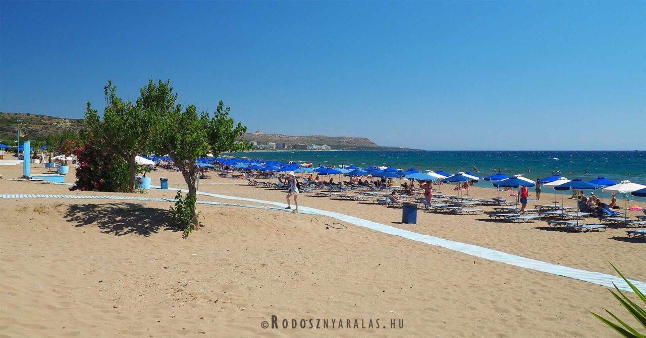 Faliraki beach Rodosz